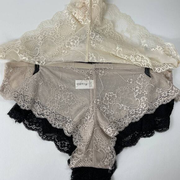 Sophie B 3 Pack Floral Lace Bonded Edge Thongs Underwear Panties XL NEW - Picture 4 of 10